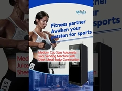 آلة بيع العصائر الآلية ذات الحجم المتوسط مع بنية جسم الصفيحة المعدنية