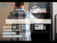 ماكاس ذكي طابق التغذية الوقوف آلة القهوة الفاصوليا هوبر مراقبة وإعداد متعددة المكونات