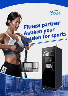 شراء Touch Screen Instant Coffee Vending Machine with 4 Mixers and 3.8L*8 Instant Powder Canisters and High Pressure Espresso Brewer التصنيع عبر الإنترنت