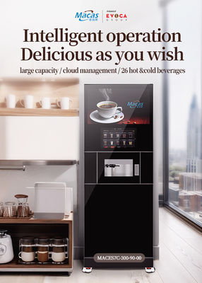 شراء Intelligent Feeding Floor Standing Coffee Machine Macas Commercial Fully Automatic Freshly Ground Cabinet Coffee Machine التصنيع عبر الإنترنت