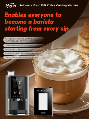 شراء Best Fresh Milk Automatic Espresso Coffee Vending Machine suits in Coffee Shops التصنيع عبر الإنترنت