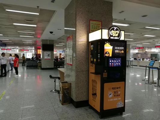 سعر جيد الشاي القهوة الفورية القهوة آلة بيع العملة العملة تشغيل 2200W الانترنت