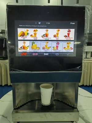 سعر جيد آلة بيع القهوة الفورية على سطح الطاولة مع جهاز إعطاء الكؤوس الانترنت