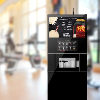 سعر جيد جهاز القهوة القائم على الارض للخدمة الذاتية الإنترنت 4G WIFI و RJ-45 الانترنت