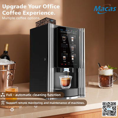 سعر جيد Commercial Bean To Cup Coffee Vending Machine with 15.6inch Touch Screen Hot drinks الانترنت