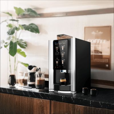 سعر جيد آلة بيع القهوة من الفول إلى الكوب للشاي والمشروبات الأخرى مع أكثر من 12 مشروبًا وارتفاع الكوب 70-158 ملم الانترنت