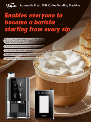 سعر جيد Best Fresh Milk Automatic Espresso Coffee Vending Machine suits in Coffee Shops الانترنت